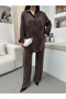 Women's Lyocell Jacquard Fabric Oversize Tirl Tirl Shirt - 2