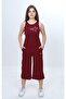 Girl's 2-Piece Set Crew Neck Printed Undershirt & Elastic Waist Wide Leg Printed Capri Pants 2499