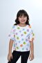 Girl's Crew Neck Short Sleeve Printed T-Shirt 24980 - 3
