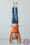 Long Sleeve Kids T-Shirt - Unisex Orange Basic Cotton Crew Neck Long Sleeve Combed Cotton Kids T-Shirt - 4