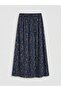 Elastic Waist Patterned Belmando Flared Skirt (S6) - 4