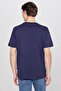 تي شيرت رجالي أساسي باللون الأزرق الداكن L2520112411-Darknavy - 5