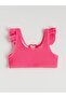 Heart Detailed Ruffled Girls' Bikini (S6) - 4