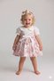 Floral Printed Baby Girl Puffy Stylish Dress with Peter Pan Collar