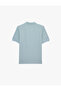 Cotton Short Sleeve Pique Fabric Buttoned Polo Collar Slim Fit T-Shirt - 4