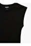 Comfortable Fit Sleeveless Crew Neck Cotton Sports T-Shirt - 5