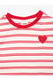 Striped Red Baby Girl T-Shirt 6Smg10138Ak - 5