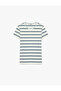 Striped Cotton Crew Neck Short Sleeve Slim Fit T-Shirt - 3