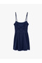 Slim Fit Sleeveless Crossed Strap Shorts Mini Sports Dress - 4