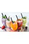 MARKQ Disposable Plastic Drinking Straws, 24 cm long Individually Wrapped (Black, 250 Pieces) - 3