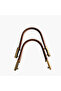 Metal Leather Covered Handle - Tan