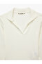 Camisole Long Sleeve Slim Fit Polo Collar T-Shirt - 6