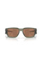 Sports Men's Polarized Sunglasses 0Oo9514 951405 Green Frame Brown Mirrored Glass - 2