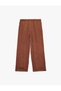Lace-Up High Waist Wide Leg Satin Trousers with Pocket Detail - 4