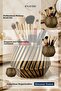 Makeup Organizer, Makeup Brush Holder, Makeup Organizer Set, Gold Antique Finish, Model 21 - 5
