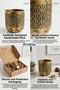 Makeup Organizer Makeup Brush Holder Makeup Organizer Organizer Gold Antique Color Model 77 - 8