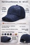 Plush Hat for Women – Navy Blue Color with Stone Detail, Winter Hat, Adjustable Navy Blue - 3