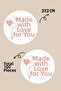 Prepared with Love for You / Thank You Themed Packaging Sticker Label (More Than 117 Pieces)