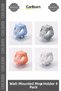 Special Production Adhesive Hanging Apparatus Organizer Plastic Practical Wall Mounted Mop Holder 4 Pieces - 2