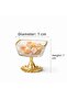 6-Piece Gold & Silver Color Metal Footed Snack Bowl - Presentation Bowl - Bowl - Jam Bowl - Turkish Delight Bowl - Coffee Side Serving Bowl - 2