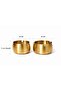 2 Pieces Gold-Silver Metal Ashtray Modern Design Stylish and Elegant Ashtray Gold Ash Tray - 2