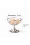 6-Piece Gold & Silver Color Metal Footed Snack Bowl - Presentation Bowl - Bowl - Jam Bowl - Turkish Delight Bowl - Coffee Side Serving Bowl - 2