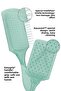 Pro Paddle Detangler Wide Hairbrush for Thick Stranded Hair Turquoise - 5