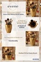 Makeup Organizer, Makeup Brush Holder, Makeup Organizer Set, Gold Color, Model 19 - 5