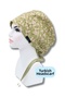 Hijab Size 3-Piece Crispy Bonnet Green Flower Garden Red Crispy Navy Blue Crispy Flowers Surgical Bonnet - 2