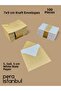 100Pcs Mini Envelope 70Mmx90Mm Kraft Envelope Gift Birthday Wishes Envelope with White Note Card - 2