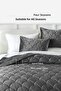 Shane Velvet Bedspread Set Double 3 Piece Quilted Supersoft Soft Fiber-Filled - 4