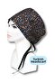 Hijab Size 3-Piece Crispy Bonnet Black Crispy Brown Crispy Navy Blue Crispy Flowers Surgical Bonnet - 2