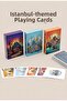 Historical City Patterned Istanbul Themed Special Design Playing Cards Luxury Production Premium Set
