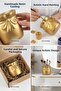 Makeup Organizer, Makeup Brush Holder, Makeup Organizer Set, Gold Color, Model 8 - 8
