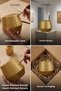 Makeup Organizer, Makeup Brush Holder, Makeup Organizer Set, Gold Color, Model 21 - 8