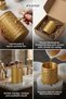 Makeup Organizer, Makeup Brush Holder, Makeup Organizer Set, Gold Color, Model 4 - 8