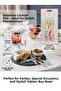 Luxury Cocktail and Presentation Toothpicks with Ballerina Figures - Colorful Plastic Fruit Fork Set (10 Pieces)