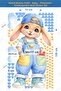 Pastel Rabbit Child - Premium Children's Wall Sticker Set with Star and Heart Figures - 7