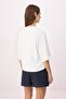 Ecru Oversize/Wide Fit Batwing Sleeve Short Sleeve Interlock Knitted T-Shirt Twoss26Ts00143 - 5
