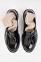 Siyah Rugan Püskül Detaylı Kadın Loafer Ayakkabı TAKSS26LA00002