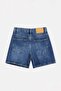 Premium Dark Blue Tencel Blended Fabric City Boy Denim Shorts Twoss26Sr00186 - 7