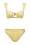 Sarı Bralette Kaplı Döküm Aksesuarlı Regular Normal Bel Bikini Takımı TBESS25BT00061 - 5