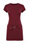 Bordo Kemerli Kısa / Mini Dokuma Elbise TWOSS26EL00057 - 5