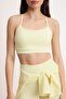 Sarı Sırt Pencere/Cut Out Detaylı Destekli/Şekillendirici Askılı Örme Spor Sütyeni THMSS25SS00010 - 2
