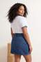 Ecru 100% Cotton Embroidered Contrast Trim Detailed Knitted Plus Size T-Shirt Tbbss26Bf00012 - 2