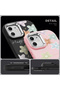 Poco X7 Pro Compatible Shock-Absorbing Camera Protected Black Silicone Case Floral Print - 5