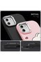 Oppo A55 4g Compatible Shock-Absorbing Camera Protected Pink Silicone Case Dual Model - 5