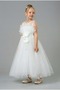 Organza Fabric Girls' Evening Dress Sb475 White - 8