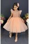 Girls' Tulle Skirt Dress DARK SALMON