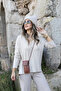 Beige Yarasa Model Soft Blouse